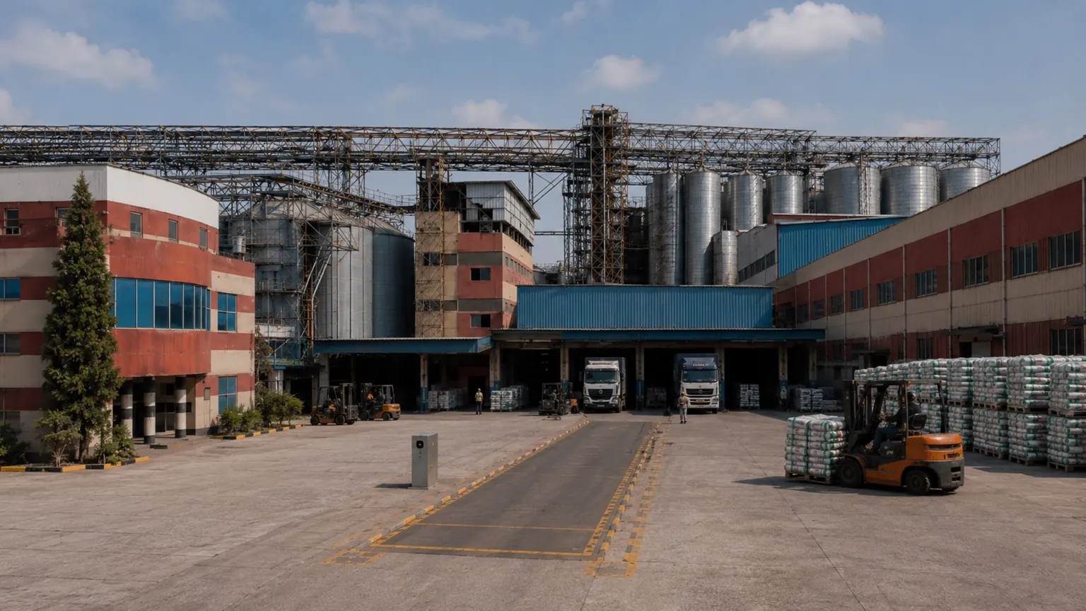 Wide view of facility operations